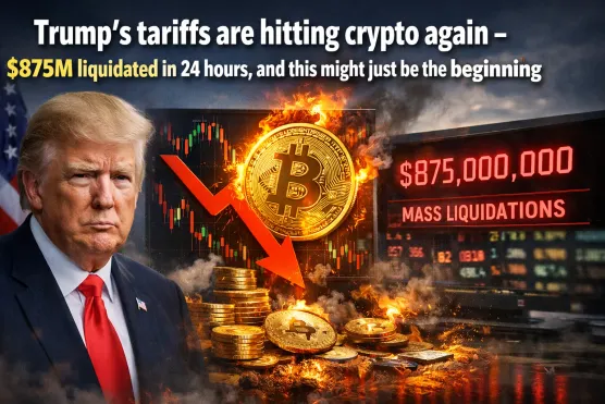 Trump's tariffs are hitting crypto again - $875M liquidated in 24 hours, and this might just be the beginningimage
